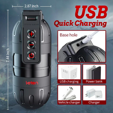 Âm đạo giả Leten Thunder đa chế độ rung bú mút điều khiển qua app